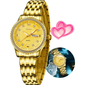 Gold Watches For Women Fashion Day Data Roman Numerals