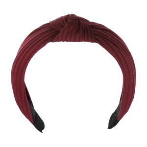 Headband Soft Hairband for Women Red 1.3