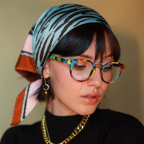 Optical Glasses Colorful Spectacles Frames TR90 Round Rim - Image 2