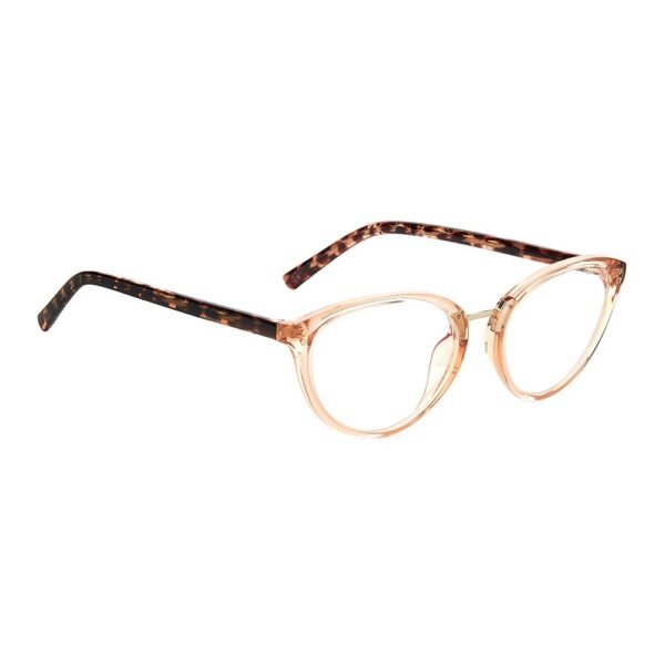 Emilia Blue Light Reading Glasses Crystal Beige/Demo - Image 2
