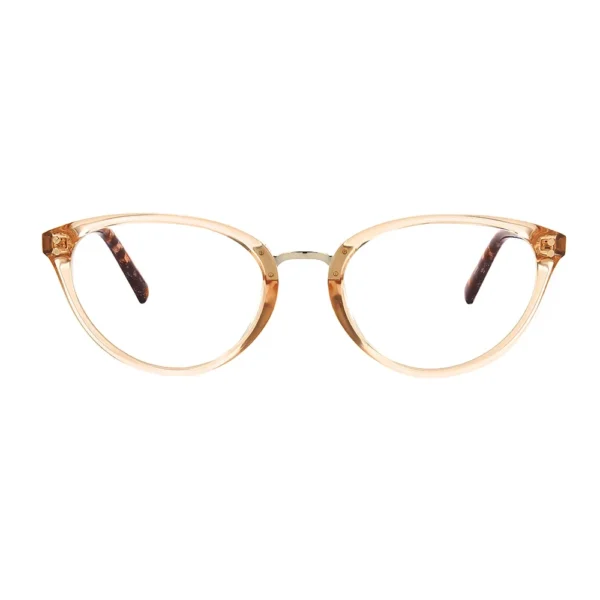 Emilia Blue Light Reading Glasses Crystal Beige/Demo